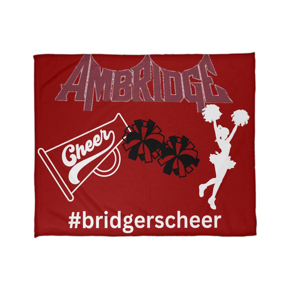 Bridger's Cheer  Coral Fleece Blanket (4:3)