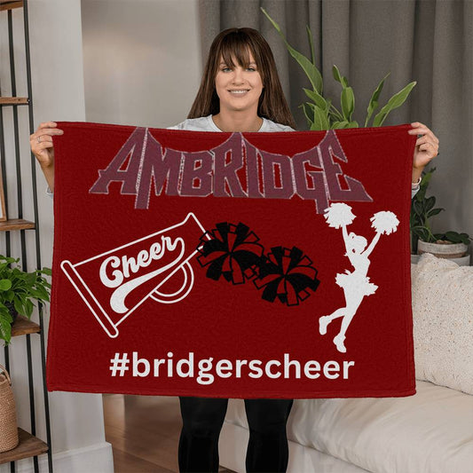 Bridger's Cheer  Coral Fleece Blanket (4:3)