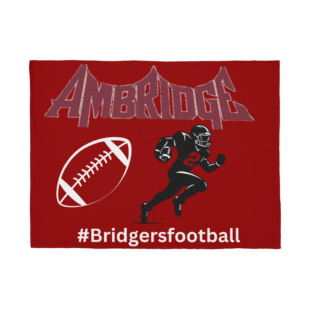 Bridgers FootballCoral Fleece Blanket (4:3)