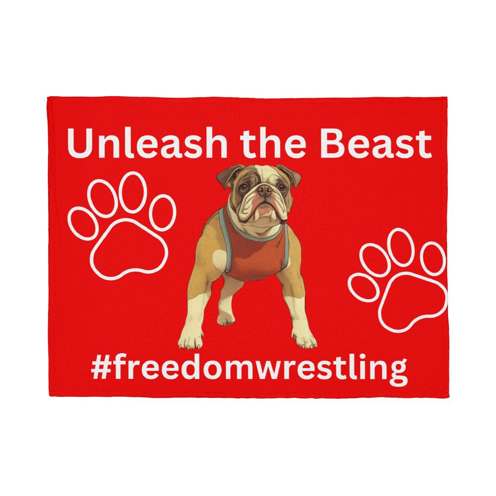 Freedom Wrestling  Coral Fleece Blanket (4:3)