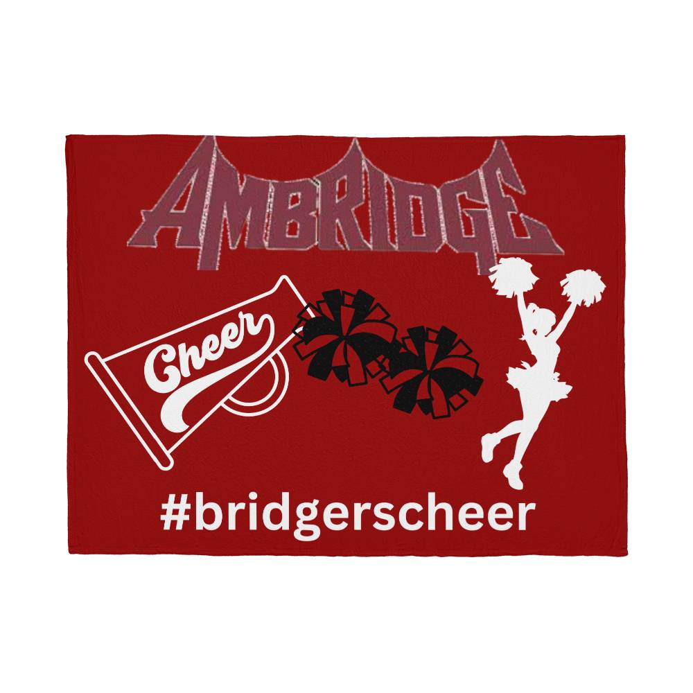 Bridger's Cheer  Coral Fleece Blanket (4:3)