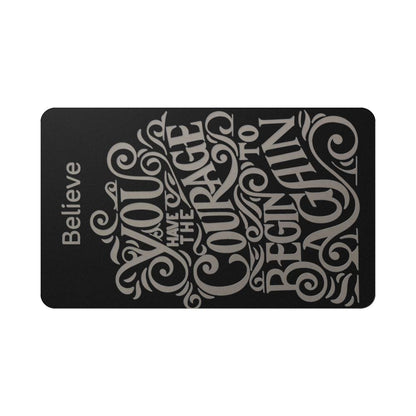 Metal Wallet Card Believe