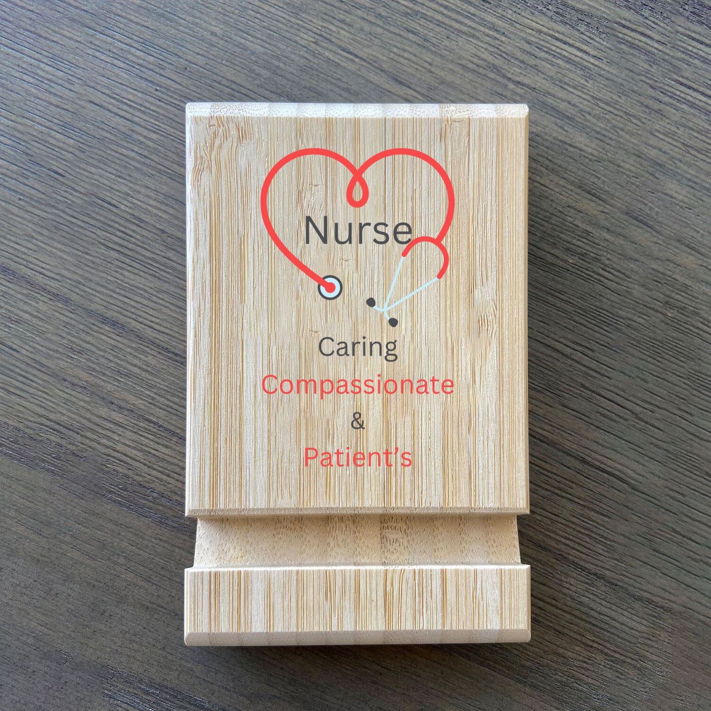 Mobile Phone/Tablet Holder (Bamboo)  nurse
