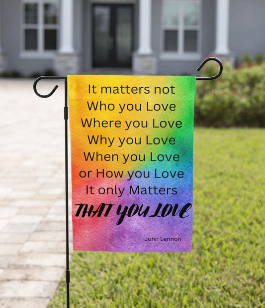 Garden Flag  It  matters nor  John Lennon