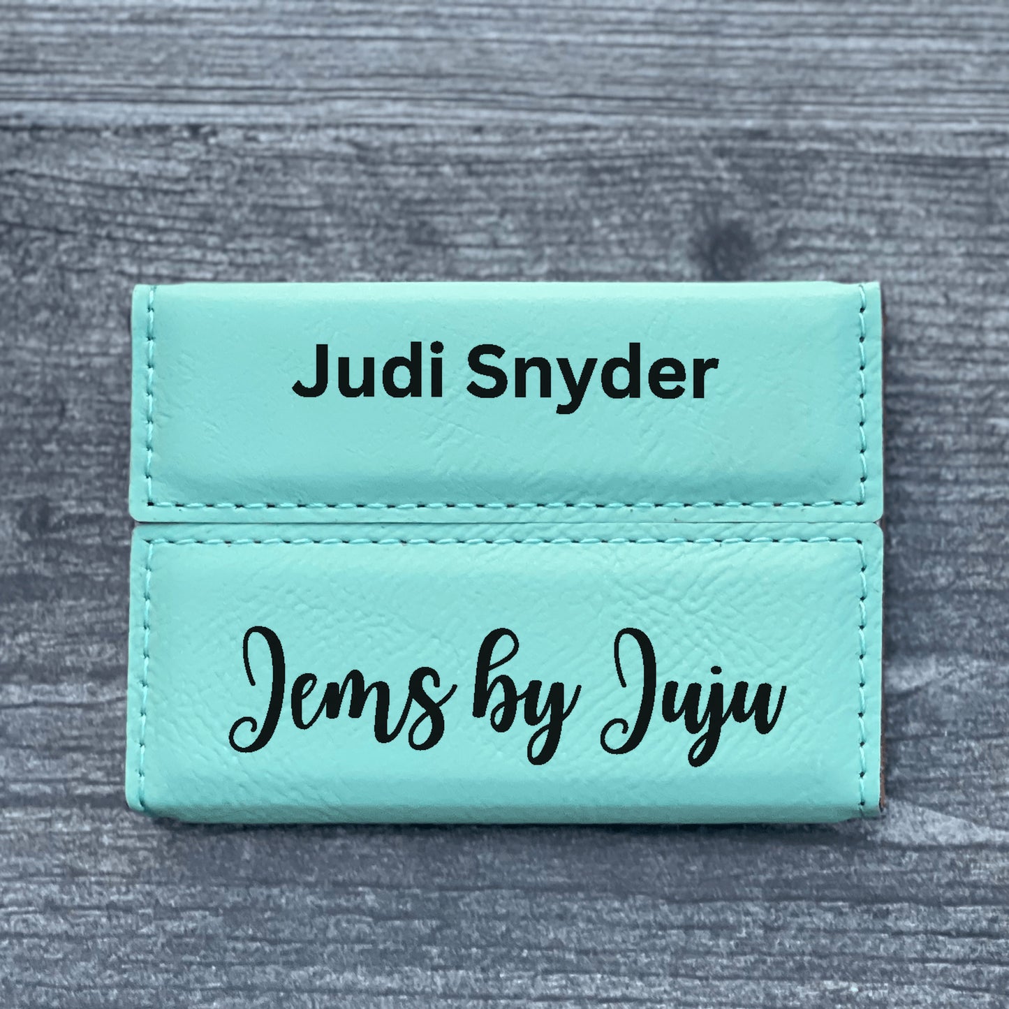 Leather Business Card Holder Personalized