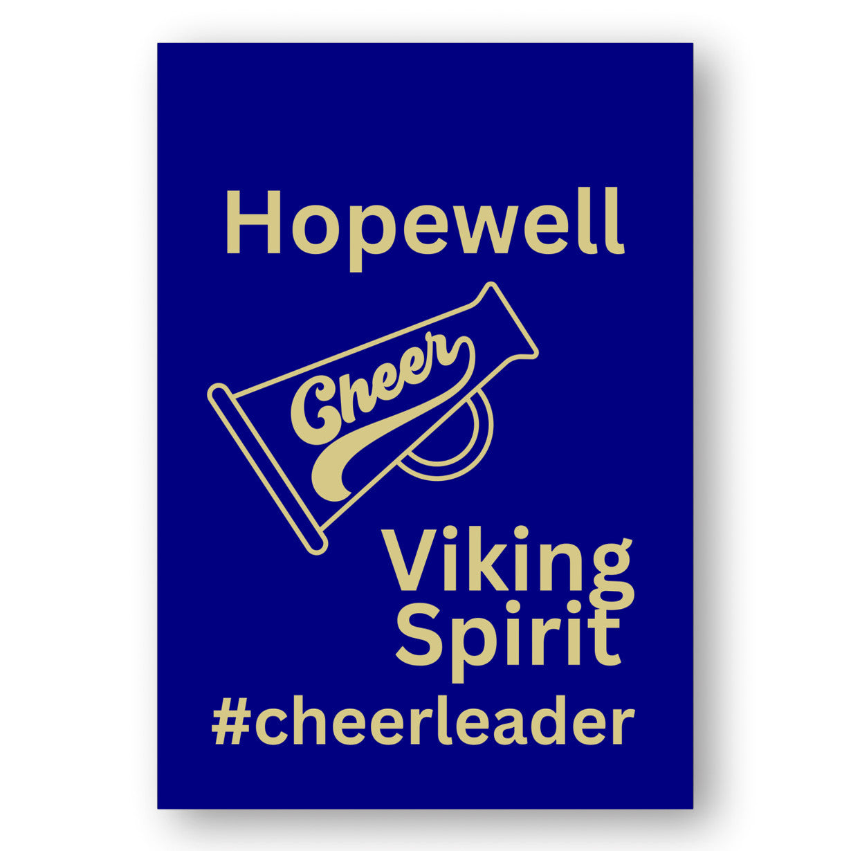 Medium House Flag 18in x 27in Single-Sided   Hopewell Cheerleader