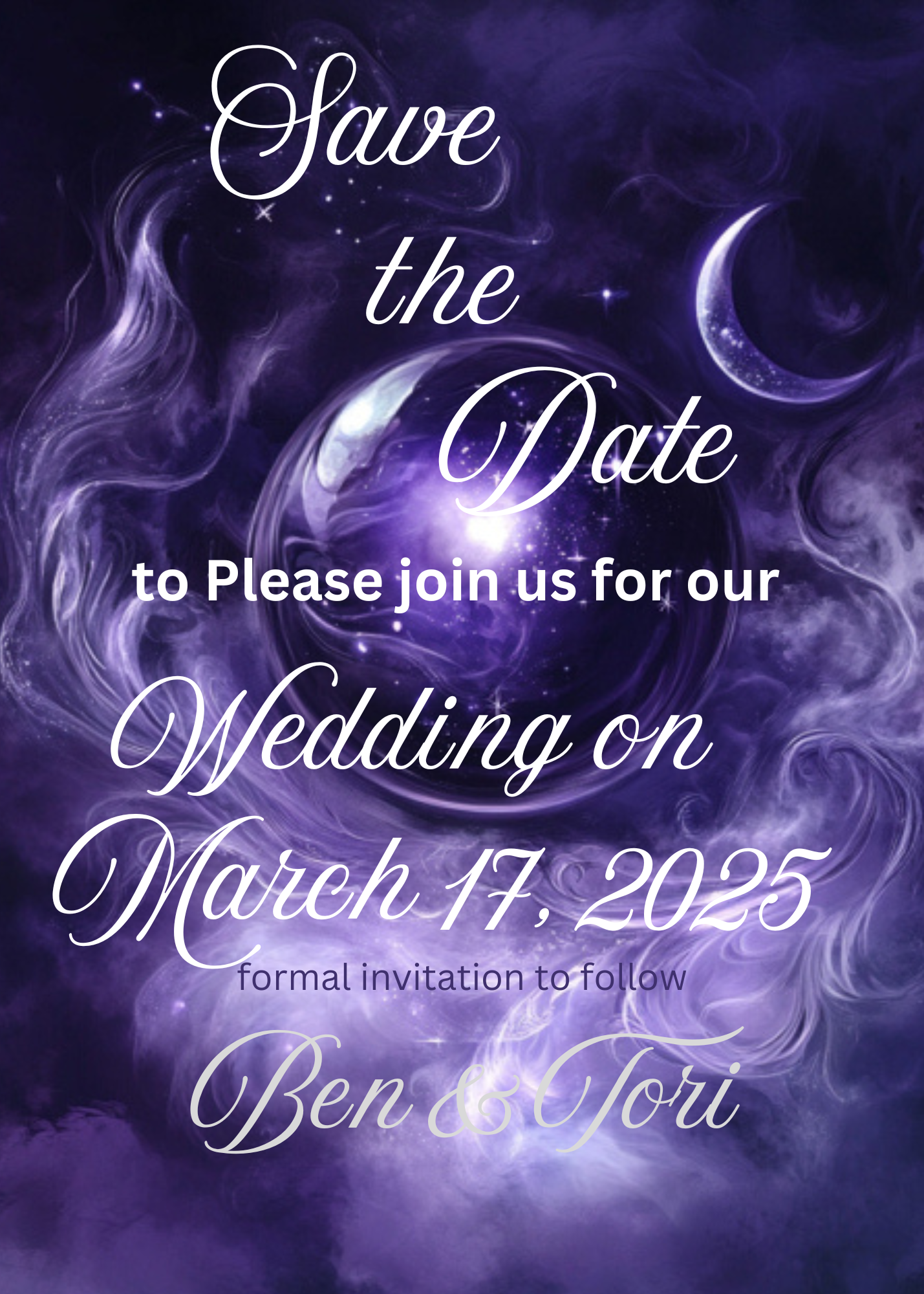 Witchy Wedding Invitations